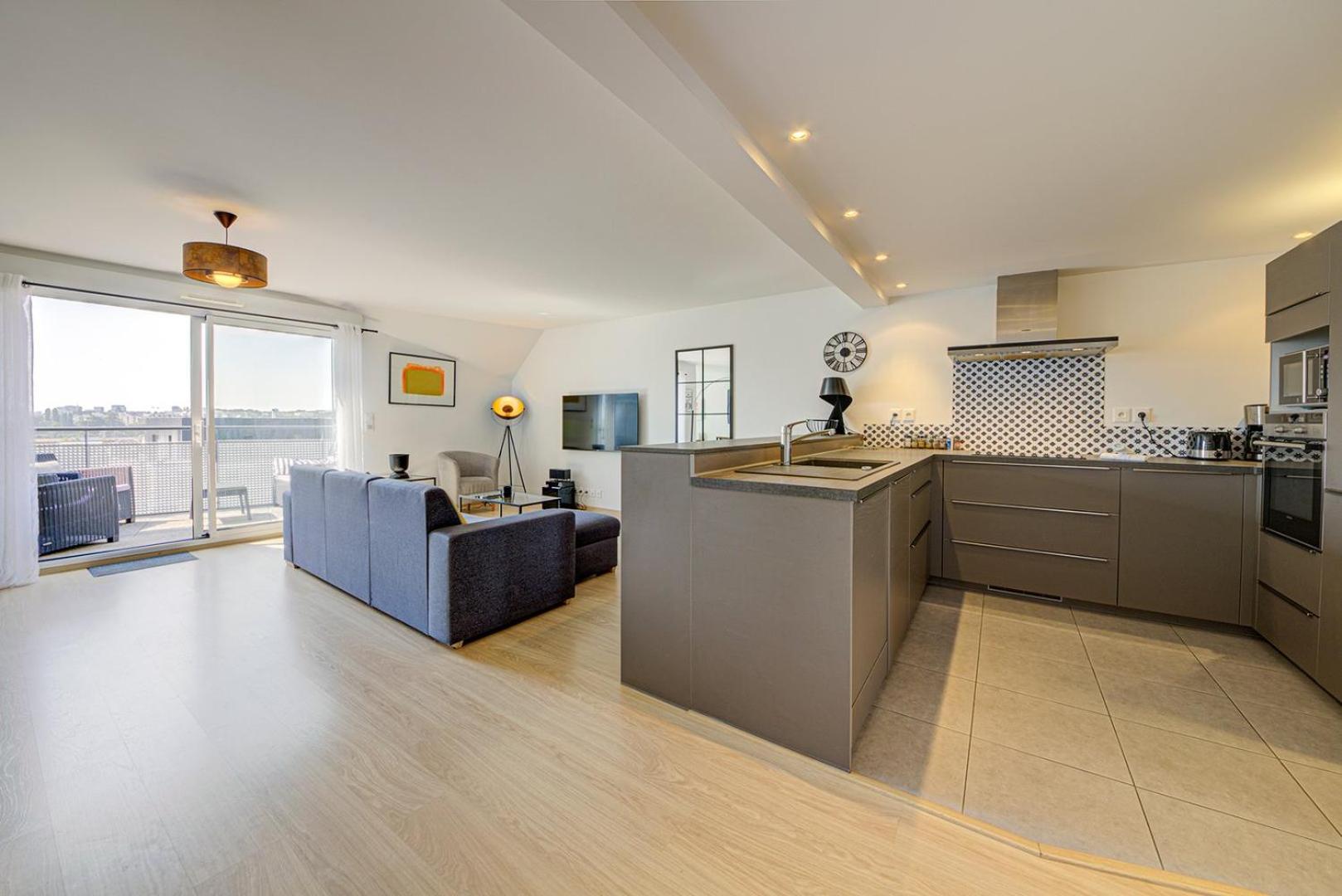 Le Maginot, T4 De Standing, Terrasse Et Parking Apartment Rennes Bagian luar foto