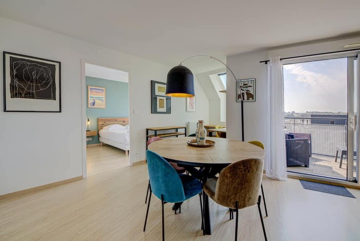 Le Maginot, T4 De Standing, Terrasse Et Parking Apartment Rennes Bagian luar foto