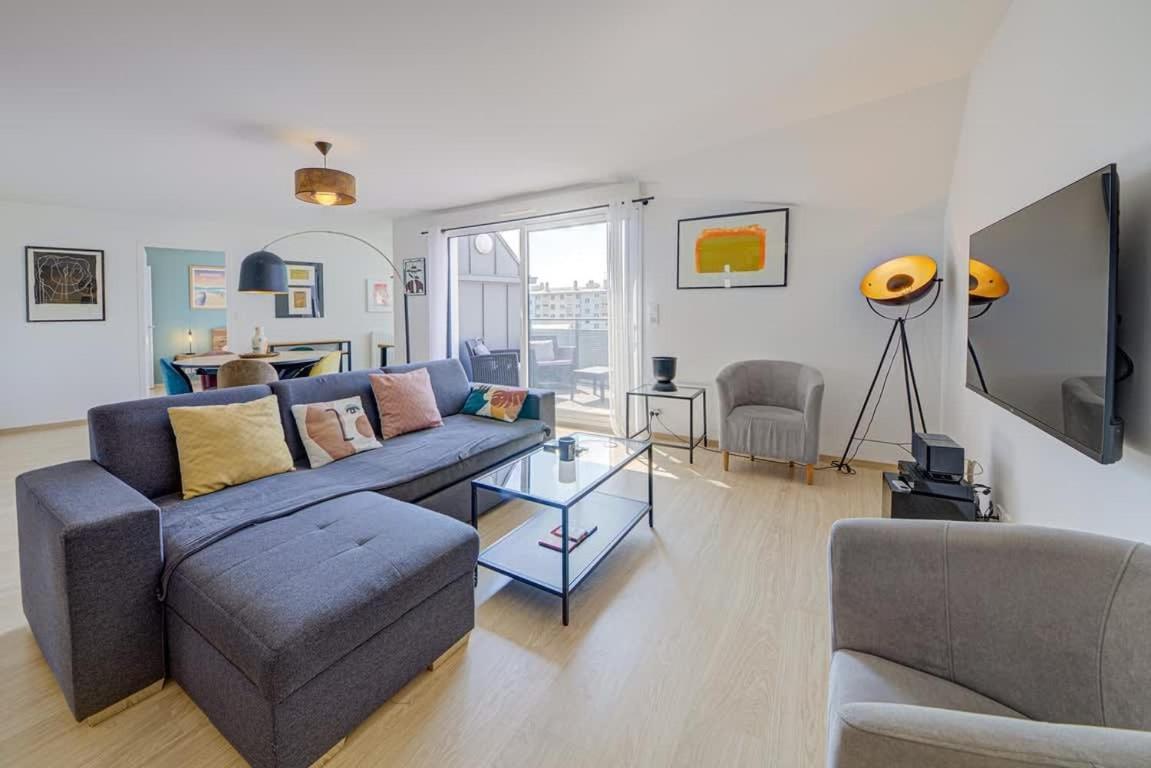 Le Maginot, T4 De Standing, Terrasse Et Parking Apartment Rennes Bagian luar foto